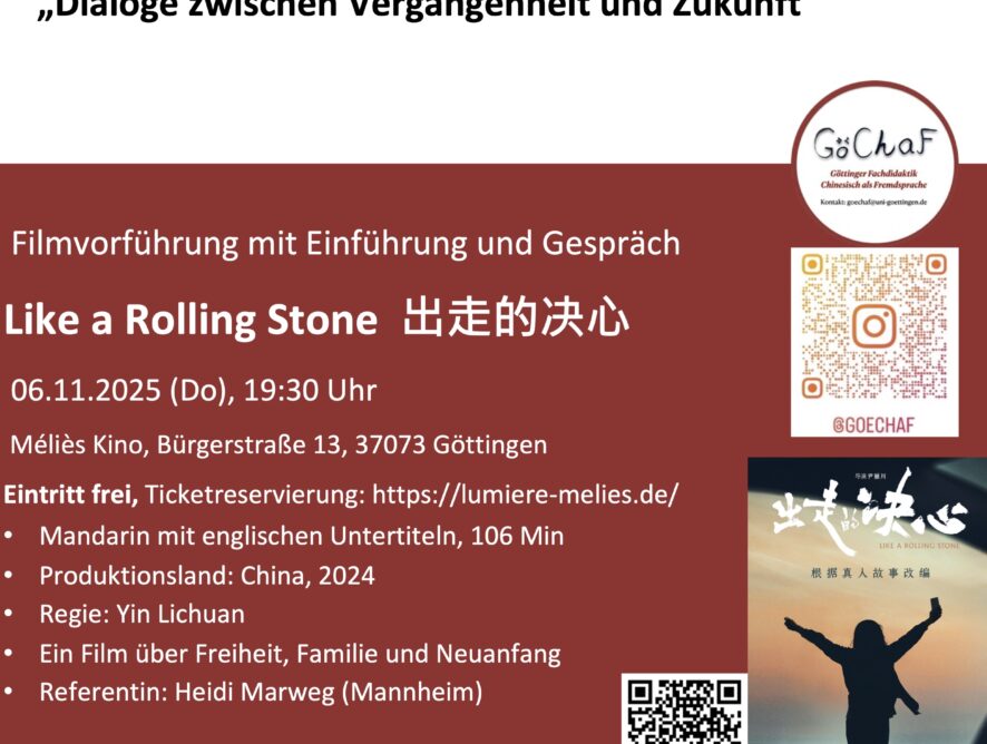 Like a Rolling Stone 《出走的決心》 06. 11. 2025, 19:30, Méliès Kino Göttingen Mand. m. engl. UT, 106 Minuten, Referentin: Heidi Marweg (Mannheim)
